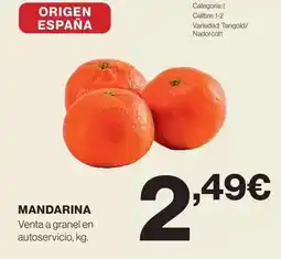 Hipercor Origen - mandarina oferta
