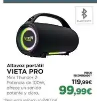 El Corte Inglés Vieta - altavoz portatil pro oferta