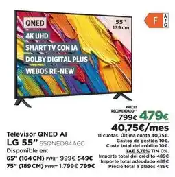 El Corte Inglés Lg - televisor qned ai 55 oferta