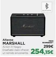 El Corte Inglés Us marshall - altavoz oferta