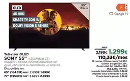 El Corte Inglés Sony - televisor oled oferta
