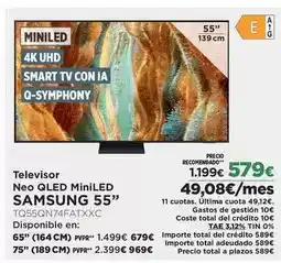 El Corte Inglés Samsung - televisor neo qled miniled 55 oferta