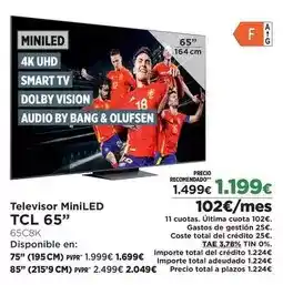 El Corte Inglés Tcl - televisor miniled 65 oferta