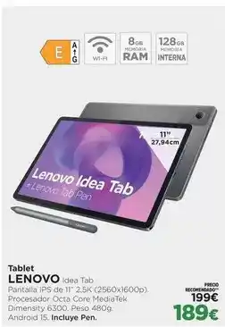 El Corte Inglés Lenovo - tablet oferta