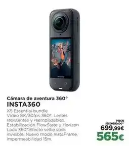 El Corte Inglés Insta360 - camara de aventura 360 oferta
