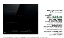 El Corte Inglés Lg - placa de inducción g152242bin oferta