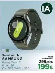 El Corte Inglés Samsung - galaxy watch7 44mm bt con gps wi-fi y nfc oferta
