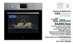 El Corte Inglés Aeg - horno multifunción oferta