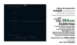 El Corte Inglés Haier - placa de inducción oferta