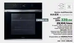 El Corte Inglés Haier - horno multifunción oferta