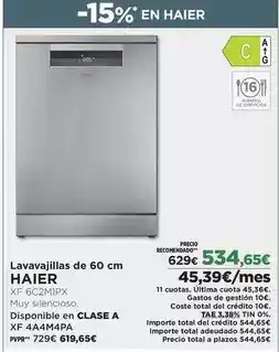 El Corte Inglés Haier - lavavajillas de 60 cm oferta
