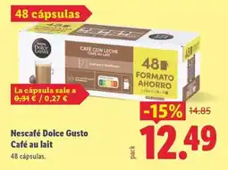 Lidl Nescafé - cafe au lait oferta