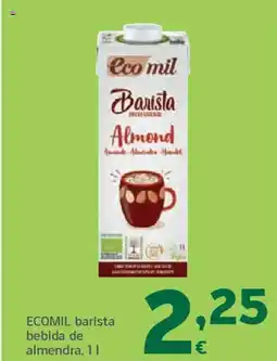 HiperDino ECOMIL barista bebida de almendra oferta