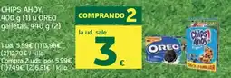 HiperDino CHIPS AHOY u OREO galletas oferta