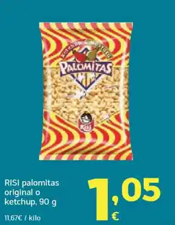 HiperDino RISI palomitas original o ketchup oferta