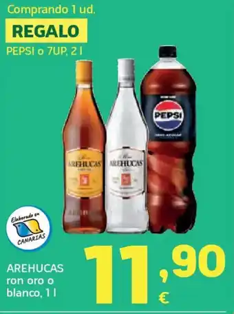 HiperDino AREHUCAS ron oro o blanco oferta