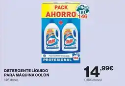 Hipercor Colon - detergente líquido para maquina oferta