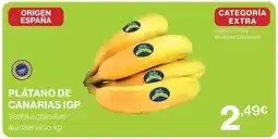 Hipercor Origen - platano de canarias igp oferta