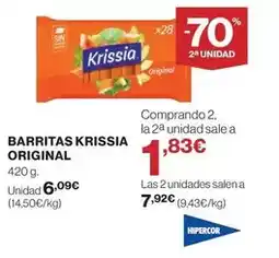 Hipercor Krissia - barritas oferta