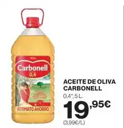 Hipercor Carbonell - aceite de oliva oferta