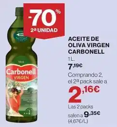 Hipercor Carbonell - aceite de oliva virgen oferta