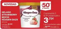 Hipercor Häagen-dazs - helado strawberry mochi oferta
