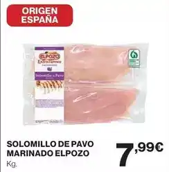 Hipercor Elpozo - solomillo de pavo marinado oferta
