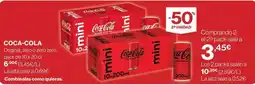Hipercor Coca-cola - original o zero azúcar oferta