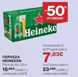 Hipercor Heineken - cerveza oferta