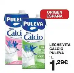 Hipercor Puleva - leche vita calcio oferta