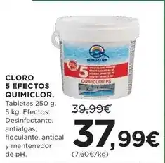 Hipercor Quimizor - cloro 5 efectos oferta