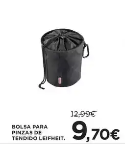 Hipercor Leifheit - bolsa para pinzas de tendido oferta