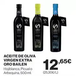 Hipercor Oro - aceite de oliva virgen extra oferta