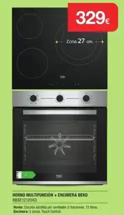 Milar Beko - horno multifunción + encimera oferta