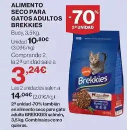 Hipercor Brekkies - alimento seco para gatos adultos oferta