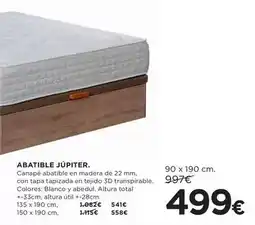 Hipercor Blanco - abatible jupiter oferta