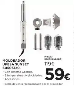 Hipercor Ufesa - moldeador sunset 60506130 oferta