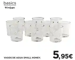 Hipercor Vasos de agua small honey oferta