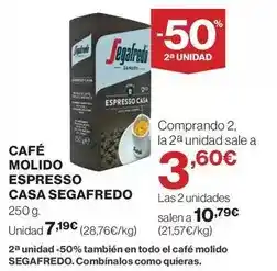 Hipercor Espresso - café molido casa oferta