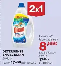 Hipercor Dixan - detergente en gel oferta