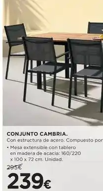 Hipercor Conjunto cambria oferta