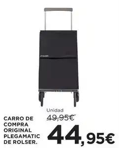 Hipercor Roncero - carro de compra original plegamatic de rolser oferta