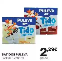 Hipercor Puleva - batidos oferta