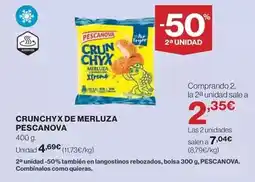 Hipercor Pescanova - crunchyx de merluza oferta