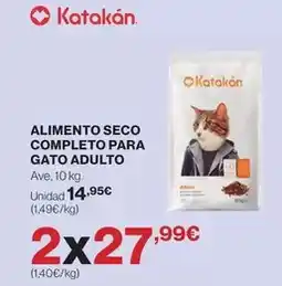 Hipercor Seco - alimento completo para gato adulto oferta