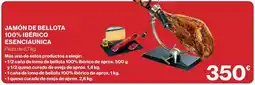 Hipercor Esencia única covap - jamón de bellota 100% ibérico oferta
