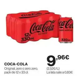 Hipercor Coca-cola - original, zero o zero zero oferta