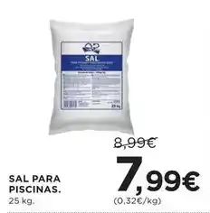 Hipercor Sal para piscinas oferta