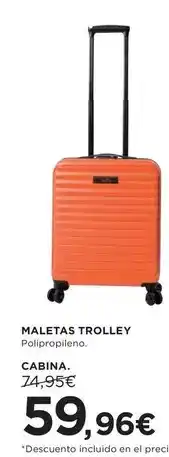 Hipercor Maletas trolley oferta
