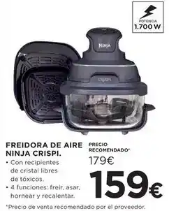 Hipercor Aire - freidora de ninja crispi oferta